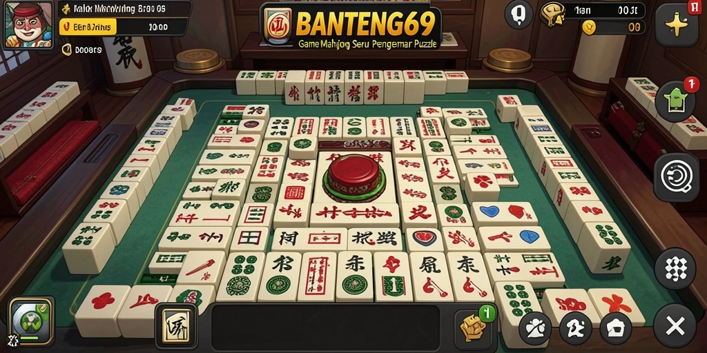Tampilan menarik gameplay Mahjong di BANTENG69 yang menguji strategi.