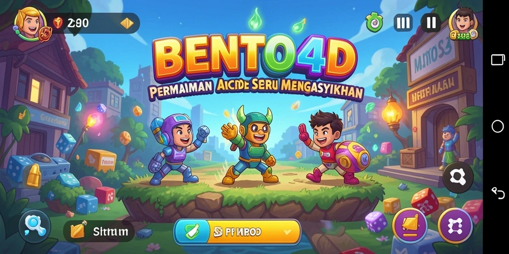 Tampilan gameplay seru dan menantang dari BENTO4D.