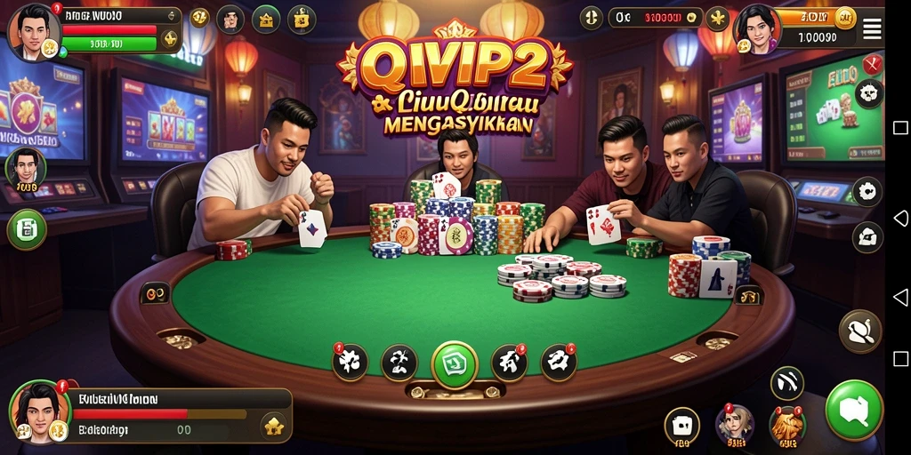 Tampilan gameplay QiuQiu yang seru dan adiktif.