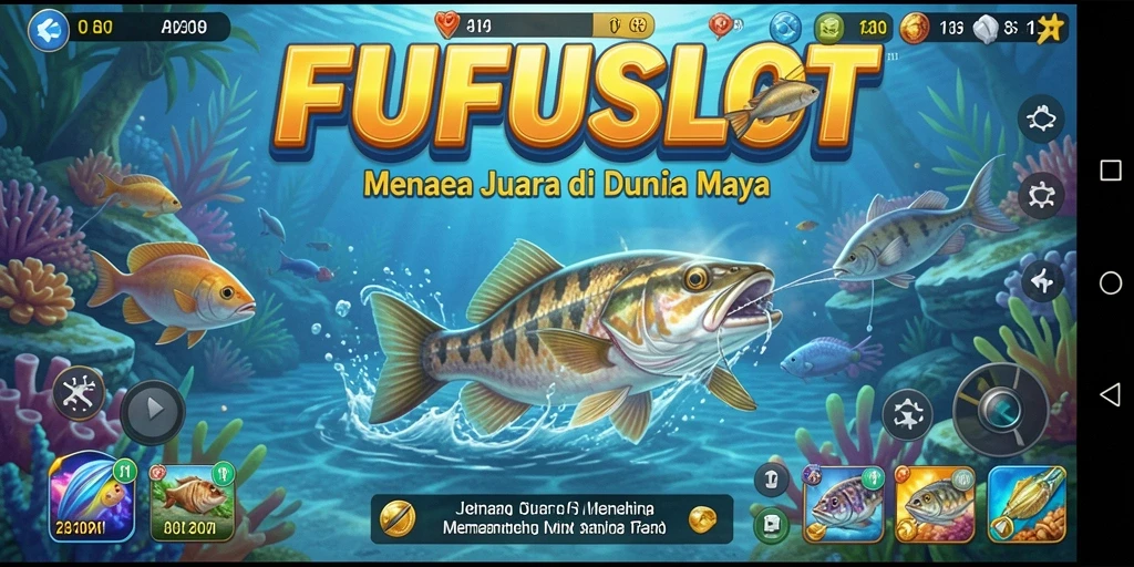 Tampilan gameplay memancing yang menakjubkan di FUFUSLOT.
