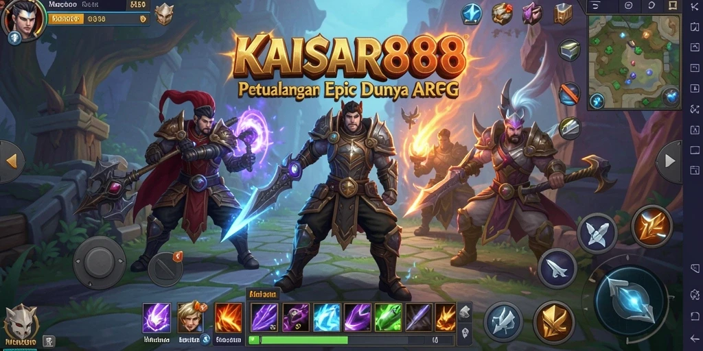 Tampilan gameplay seru dan mendebarkan di KAISAR888.