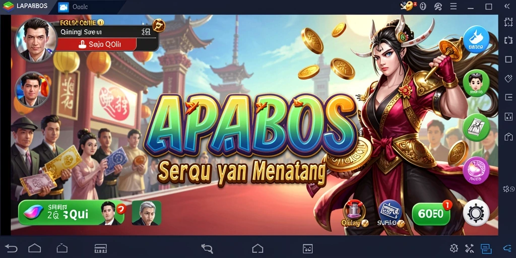 Tampilan gameplay seru dalam LAPARBOS yang menghadirkan QiuQiu.