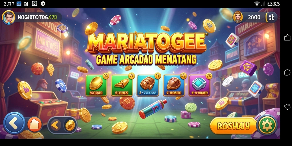 Tampilan gameplay MARIATOGEL yang menarik dan menantang.