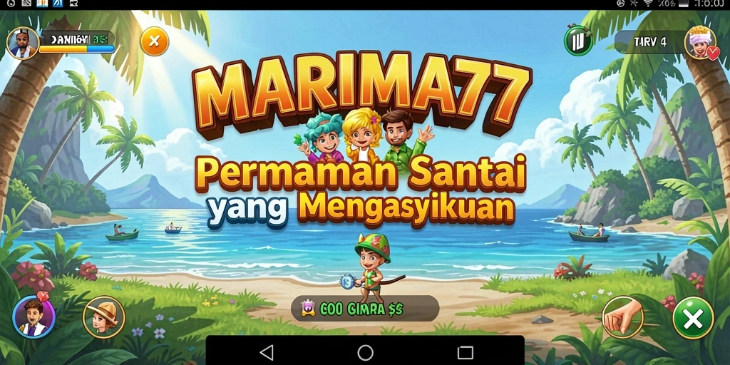 Screenshot MARIMA77 menunjukkan pengalaman bermain yang seru dan menghibur.