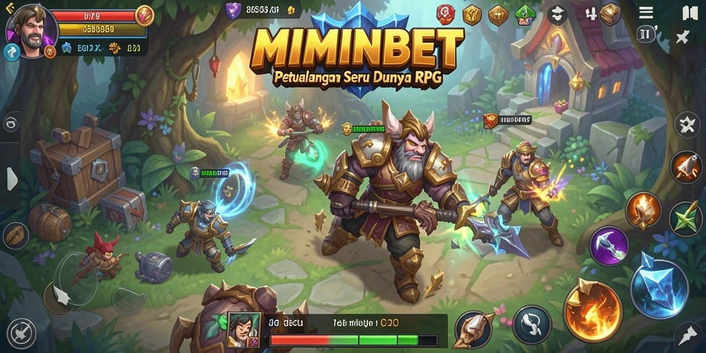 Tampilan gameplay RPG yang menarik dalam MIMINBET.