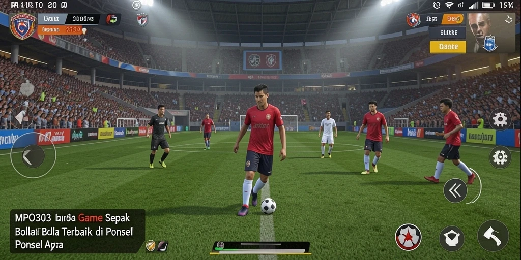 Tampilan utama MPO303 menampilkan emosi dan aksi dalam permainan sepak bola.