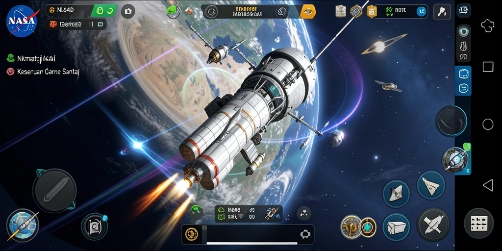 Screenshot gameplay NASA4D menampilkan keseruan permainan Casual.