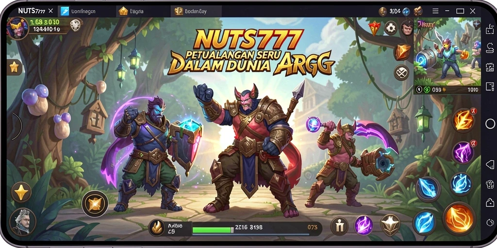 Gameplay mendebarkan di dunia fantasi NUTS777.