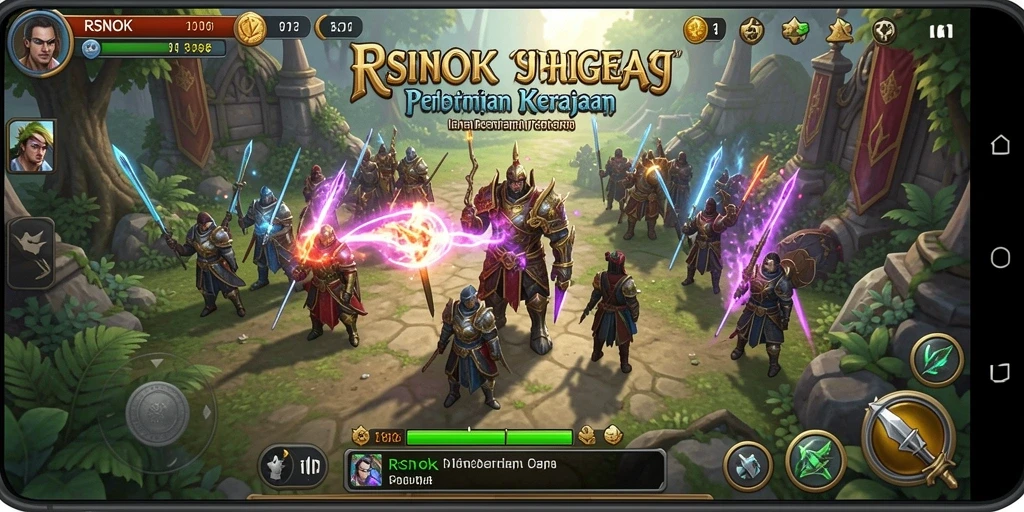 Tampilan gameplay menarik dan strategi dalam RSNOK.