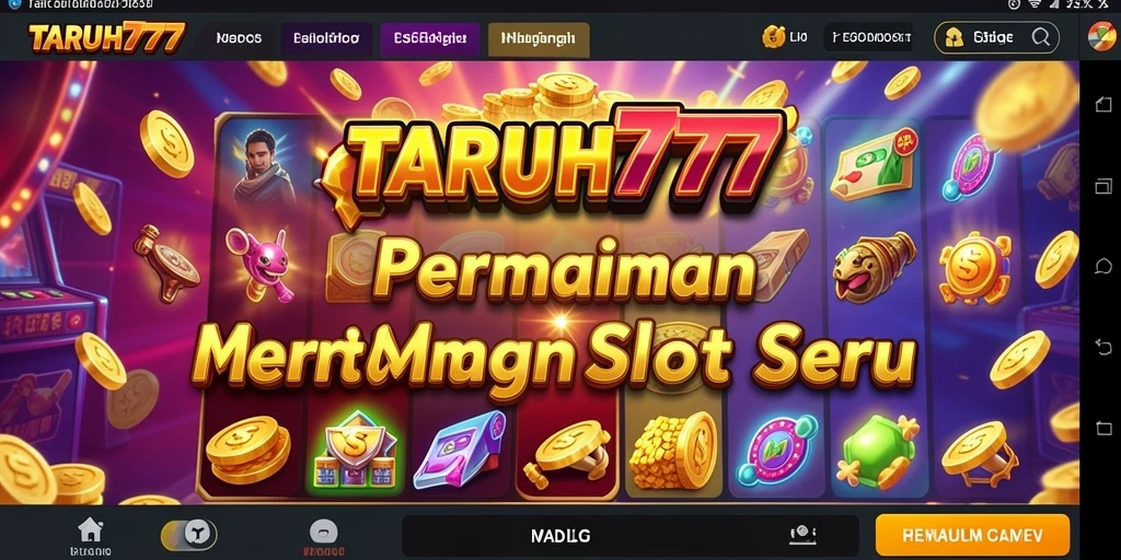 Screenshot TARUH777 memperlihatkan gameplay Slot yang mendebarkan.