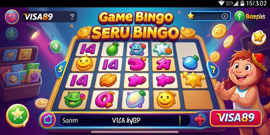 Tampilan menarik dari gameplay Bingo yang seru dan interaktif.