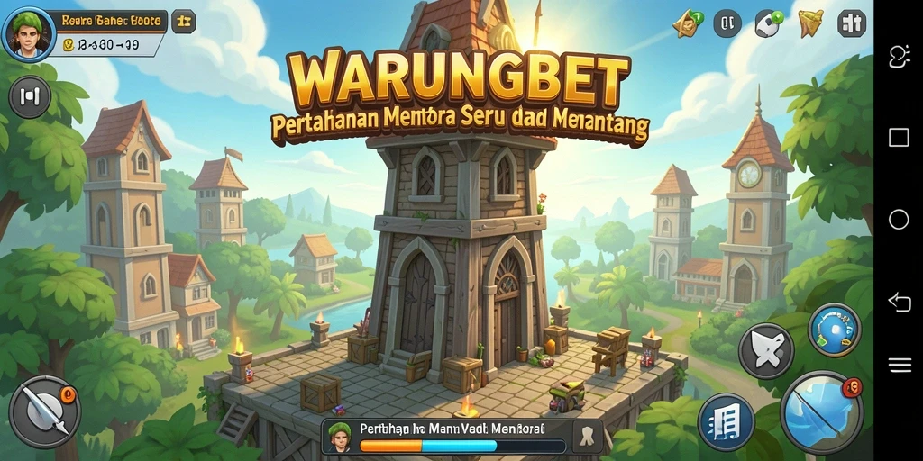 Gameplay menara pertahanan seru di WARUNGBET.
