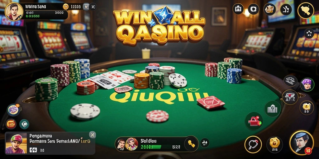 Tampilan gameplay seru di WINALLCASINO saat bermain QiuQiu.