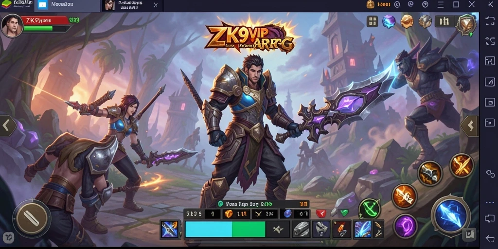 Tampilan gameplay ZK9VIP yang seru dan menantang di dunia ARPG.
